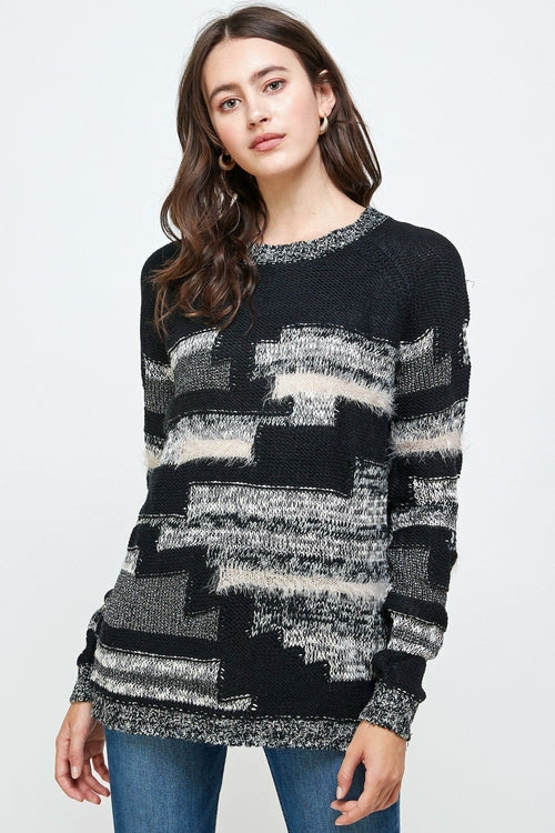 Multi Yarn Sweater Top
